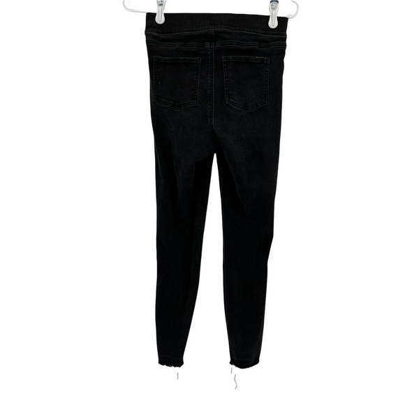 SPANX Black Rough Hem Distressed Skinny Jeans Size Small Petite Women’s - Picture 3 of 7